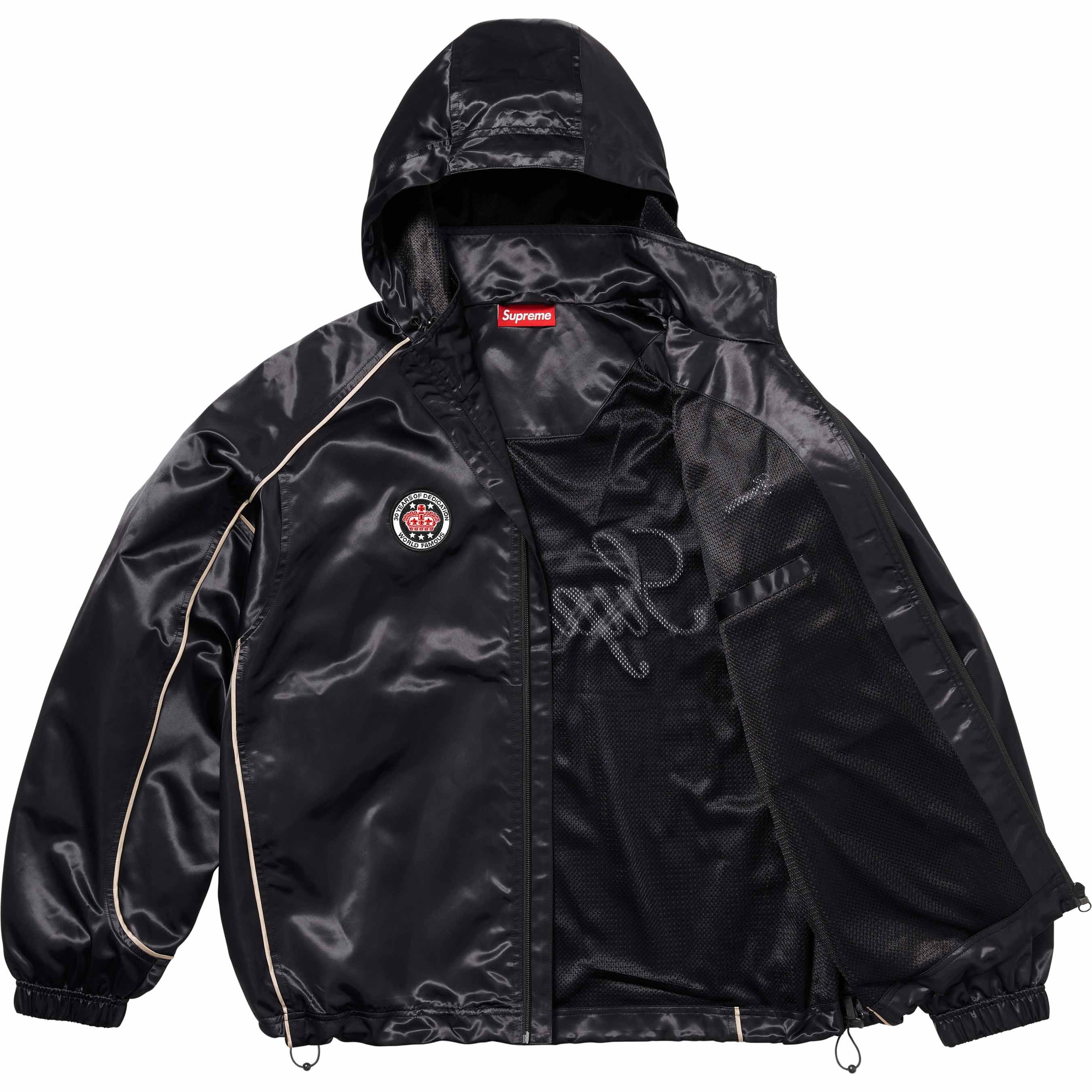 Satin Hooded Track Jacket view 15